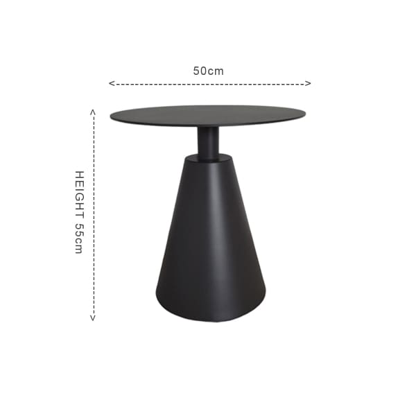 This is a product image of Kochi Outdoor 2 Chairs & Coffee Table Set in Black. It can be used as an Outdoor Furniture.