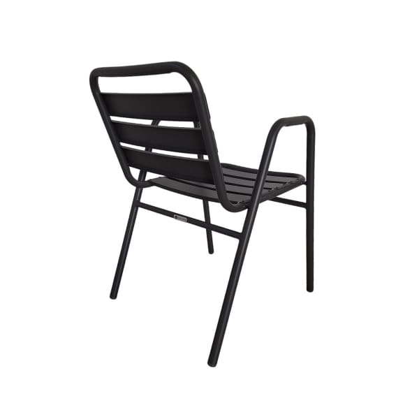 This is a product image of Kochi Outdoor 2 Chairs & Coffee Table Set in Black. It can be used as an Outdoor Furniture.