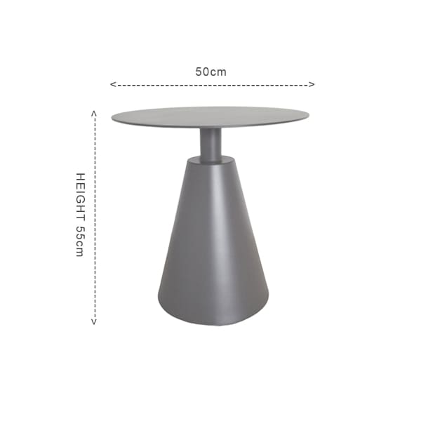 This is a product image of Kochi Outdoor 2 Chairs & Coffee Table Set in Grey. It can be used as an Outdoor Furniture.