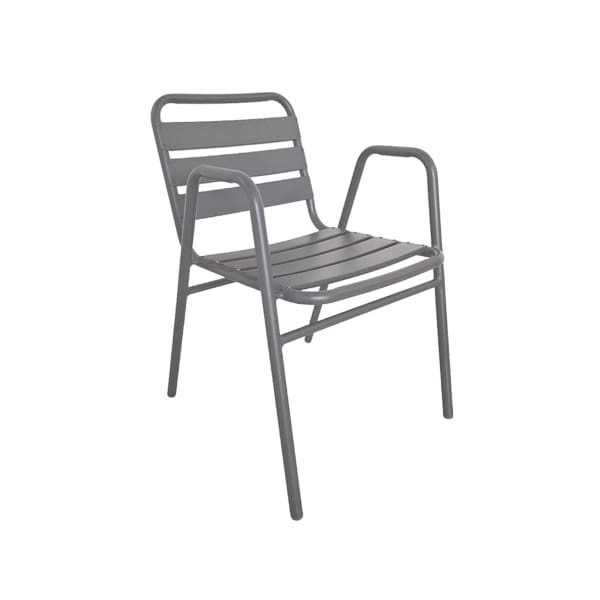 This is a product image of Kochi Outdoor 2 Chairs & Coffee Table Set in Grey. It can be used as an Outdoor Furniture.