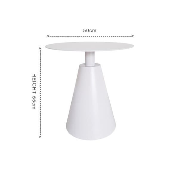 This is a product image of Kochi Outdoor 2 Chairs & Coffee Table Set in White. It can be used as an Outdoor Furniture.