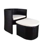 This is a product image of Caribbean Patio Set White Cushion. It can be used as an Outdoor Furniture
