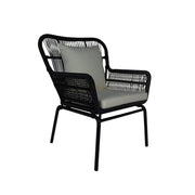 This is a product image of Mirissa Patio Armchair Set Grey Cushion. It can be used as an Outdoor Furniture