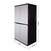 This is a product image of Optimus Large Storage Cabinet Grey - Assembly Included. It can be used