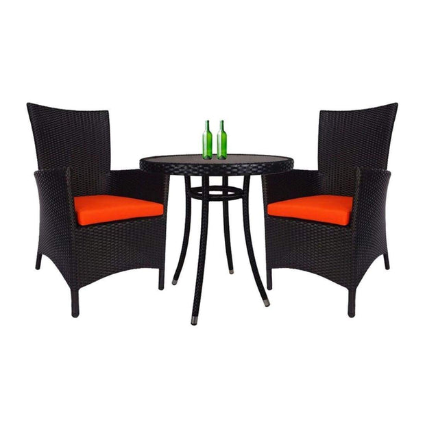 This is a product image of Santa Patio Set Orange Cushion. It can be used as an Outdoor Furniture.