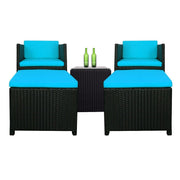 This is a product image of Splendor Armchair Set Blue Cushions (SALE). It can be used as an Outdoor Furniture.