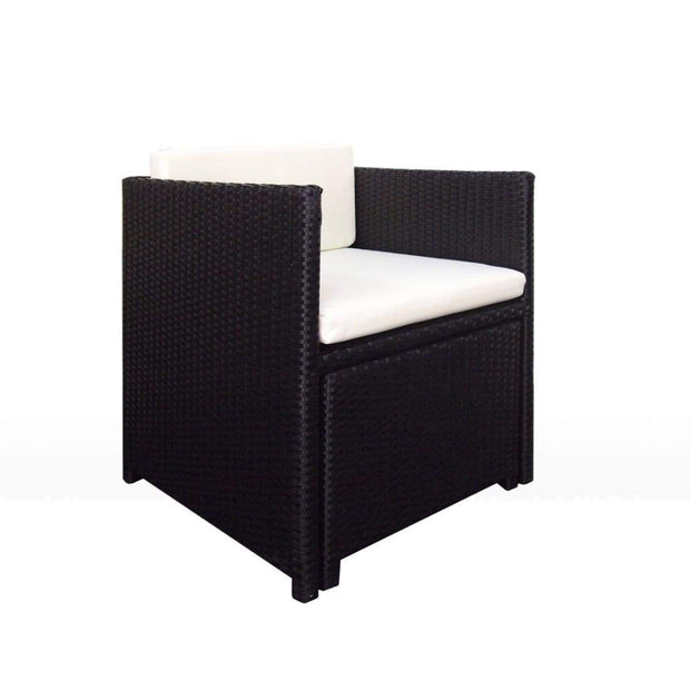This is a product image of Splendor Armchair Set Creamy White Cushions (SALE). It can be used as an Outdoor Furniture.
