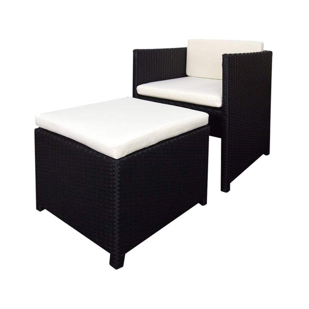 This is a product image of Splendor Armchair Set Creamy White Cushions (SALE). It can be used as an Outdoor Furniture.