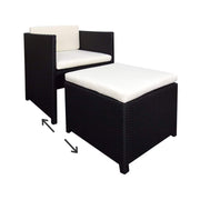 This is a product image of Splendor Armchair Set Creamy White Cushions (SALE). It can be used as an Outdoor Furniture.