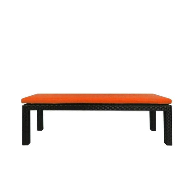 This is a product image of Addison 4 Pcs Dining Set Orange Cushions. It can be used as an Outdoor Furniture.