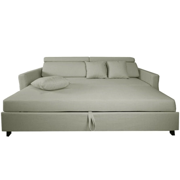 This is a product image of Bowen Sofa Bed Ash. It can be used as an.