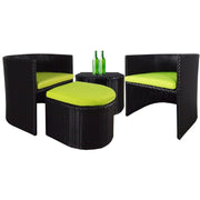 This is a product image of Caribbean Patio Set Green Cushion. It can be used as an Outdoor Furniture