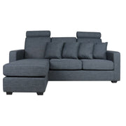 This is a product image of Carine L Shape RIGHT Side when Seated - Grey. It can be used as an.