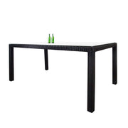 This is a product image of Casa 4 Chair Dining Set Orange Cushion. It can be used as an Outdoor Furniture.