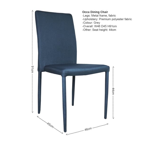 This is a product image of Cornell Dining Table+4 Occa Dining Chair (OPEN BOX). It can be used as an.