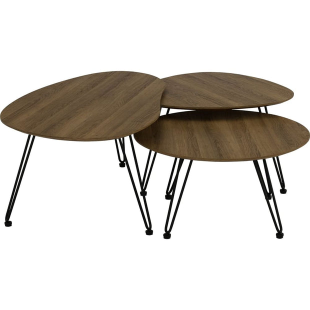 This is a product image of Corwin Medium Coffee Table in Vintage Oak Colour Top. It can be used as an Coffee Table.