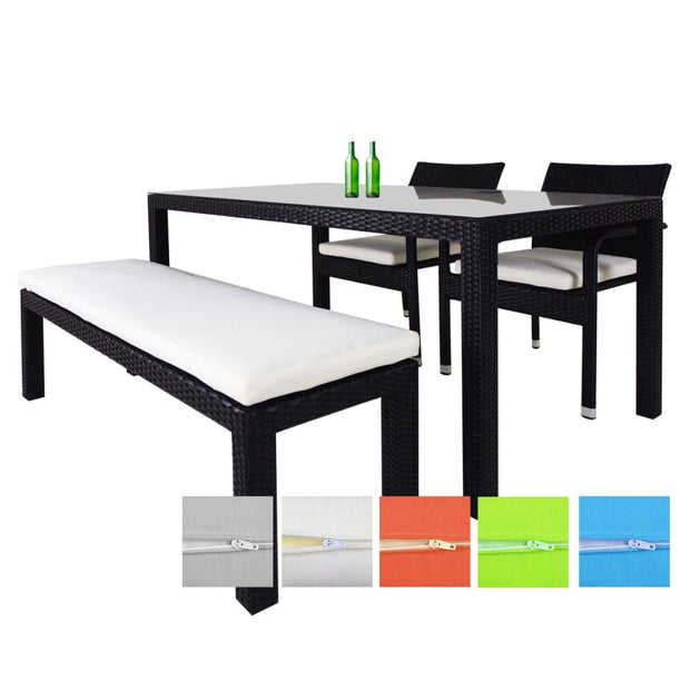 This is a product image of Cushion Covers + Insert for Addison 4 Pcs Dining Set. It can be used as an Cushions for Outdoor Furniture.