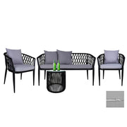 This is a product image of Cushion Covers + Insert for Orgo 2+1+1 Seater Set Gey Cushion. It can be used as an Cushions for Outdoor 