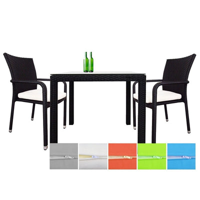 This is a product image of Cushion Covers + Insert for Palm 2 Chair Dining Set. It can be used as an Cushions for Outdoor Furniture.