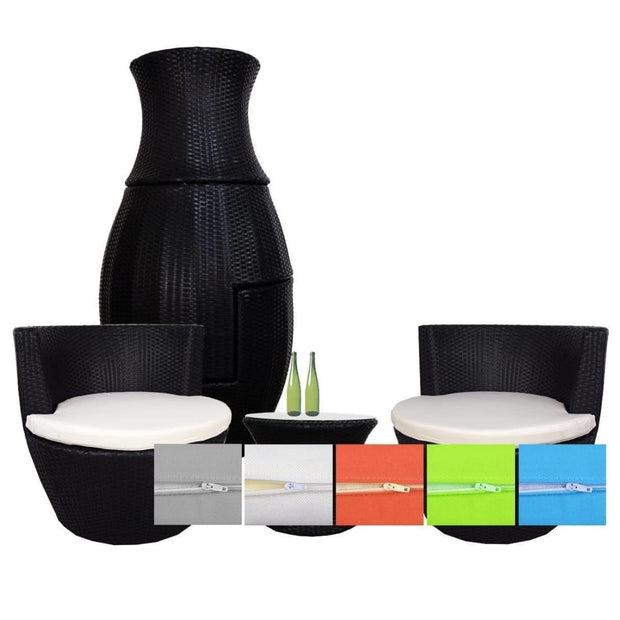 This is a product image of Cushion Covers + Insert for Stackable Patio Set. It can be used as an Cushions for Outdoor Furniture.