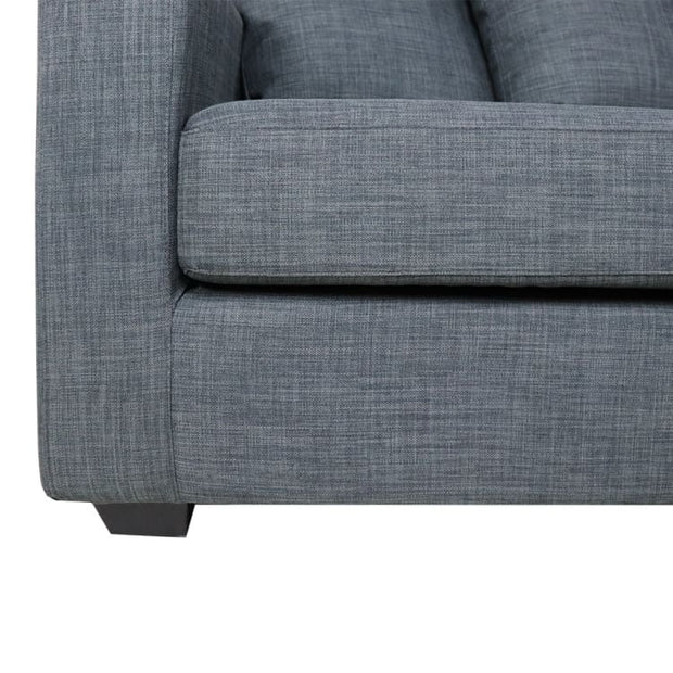 This is a product image of Darah L Shape LEFT Side when Seated - Grey. It can be used as an.