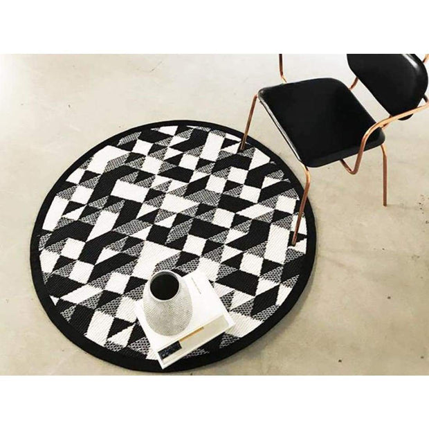 This is a product image of Diamond Outdoor Mat - Round Mini. It can be used as an Home Accessories.