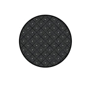 This is a product image of Ease Round Reversible Mat - Black. It can be used as an Home Accessories
