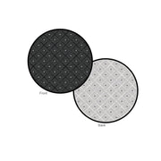 This is a product image of Ease Round Reversible Mat - Black. It can be used as an Home Accessories