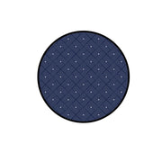 This is a product image of Ease Round Reversible Mat - Blue. It can be used as an Home Accessories.
