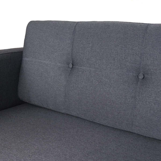 This is a product image of Eddie 3 Seater Sofa Dark Grey. It can be used as an Sofa.