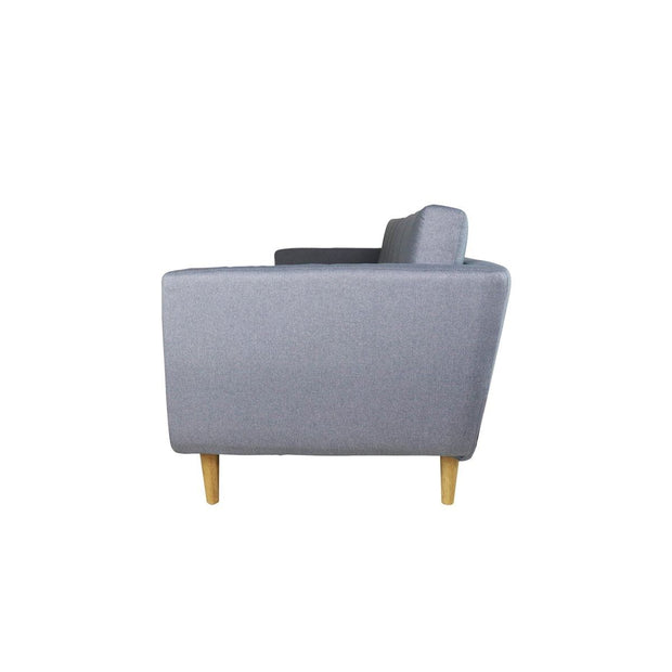 This is a product image of Eddie 3 Seater Sofa Light Grey. It can be used as an Sofa.