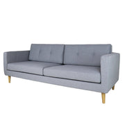 This is a product image of Eddie 3 Seater Sofa Light Grey (OPEN BOX). It can be used as an Sofa.