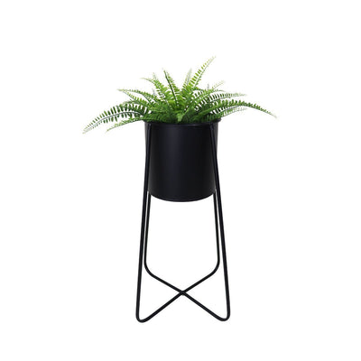 This is a product image of Eden Free Standing Planter - Black Pot. It can be used as an Home Accessories.