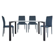 This is a product image of Fabio Dining Table+4 Occa Dining Chair (OPEN BOX). It can be used as an.
