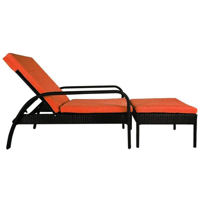 This is a product image of Ferraria Sunbed Orange Cushion. It can be used as an Outdoor Furniture.