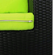 This is a product image of Fiesta Sofa Set II Green Cushions. It can be used as an Outdoor Furniture.