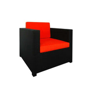 This is a product image of Fiesta Sofa Set II Orange Cushions. It can be used as an Outdoor Furniture.