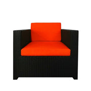 This is a product image of Fiesta Sofa Set II Orange Cushions. It can be used as an Outdoor Furniture.