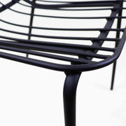 This is a product image of Flore Black Bistro Set. It can be used as an Outdoor Furniture.