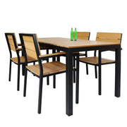 This is a product image of Havana 1.5m Table 4 Chair Dining Set. It can be used as an Outdoor Furniture.