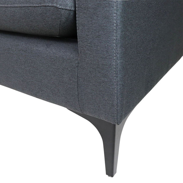 This is a product image of Hayley 3 Seater Sofa Dark Grey. It can be used as an Sofa.