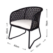 This is a product image of Horizon Patio Set Cream Cushion. It can be used as an Outdoor Furniture.