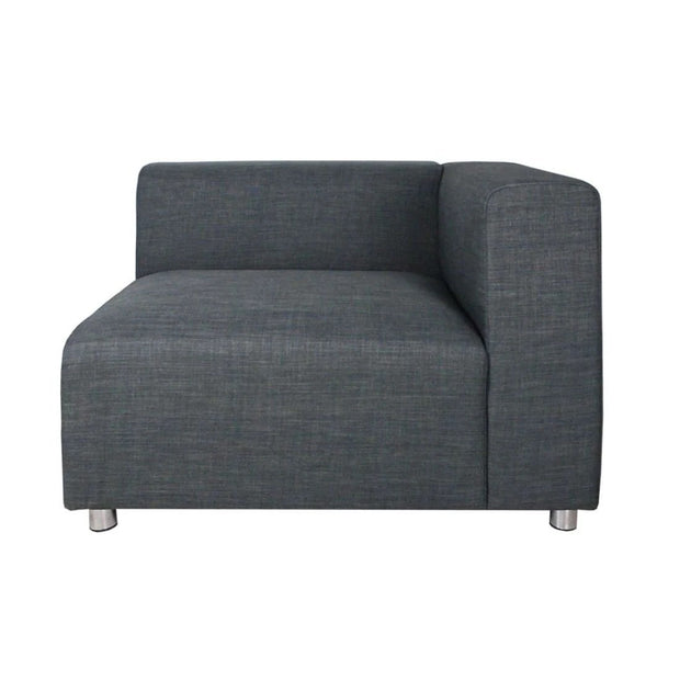 This is a product image of Houston 2 Seater Sofa Grey (2 Piece). It can be used as an.