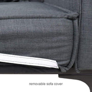This is a product image of Juno 3 Seat Sofabed (Grey). It can be used as an.