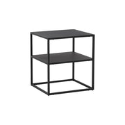 This is a product image of Katheryne Side Table in Matt Black Epoxy. It can be used as an.