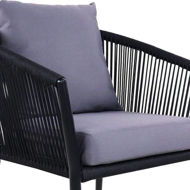 This is a product image of Kyoto 2+1+1 Seater Grey Cushions. It can be used as an Outdoor Furniture.