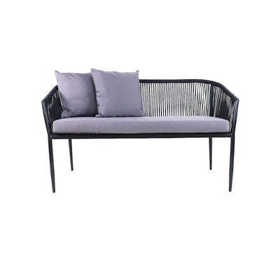 This is a product image of Kyoto Loveseat Grey Cushions. It can be used as an Outdoor Furniture.