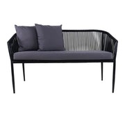 This is a product image of Kyoto Loveseat Grey Cushions. It can be used as an Outdoor Furniture.