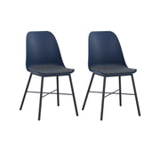 This is a product image of Laxmi Dining Chair Midnight Blue Set of 2. It can be used as an.