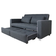 This is a product image of Lottie Sofa Bed Grey. It can be used as an.